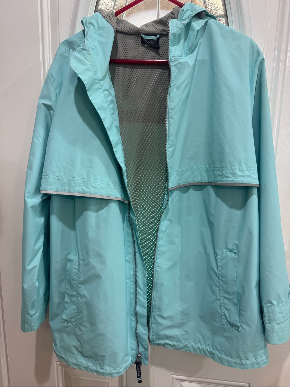 Charles River Apparel Aqua Hooded Rain Jacket